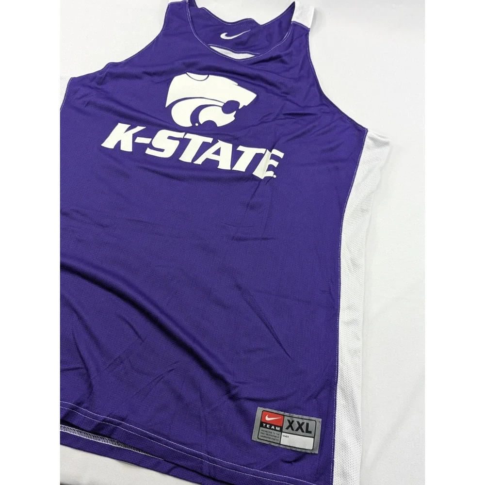 Nike NCAA Kansas State Jeff Mittie Camp Jersey Men's XXL Reversible Dri-Fit